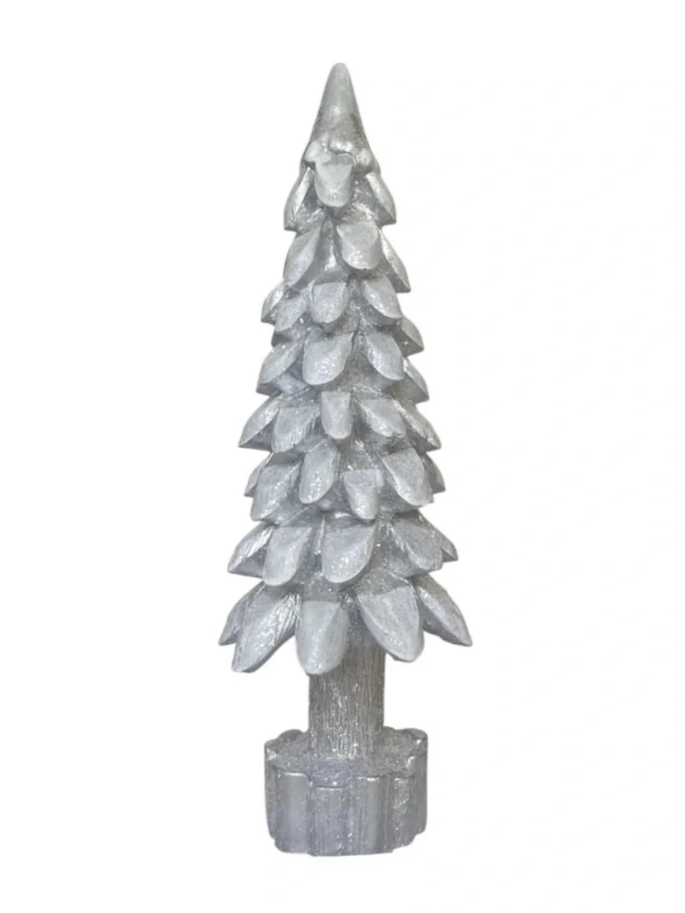 NEW Metallic Silver 17.75” Tabletop Holiday Christmas Tree